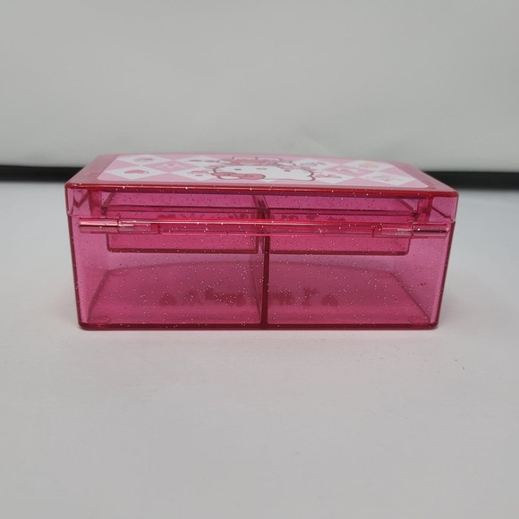 Vintage Sanrio Hello Kitty Jewelry Mirror Bear Glitter Box 2013 Rare - Picture 12 of 12